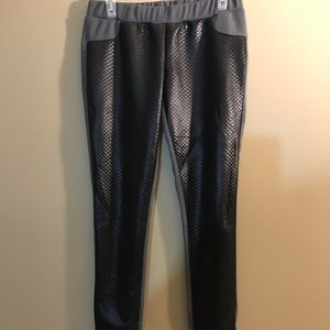 Leather Look front Leggings